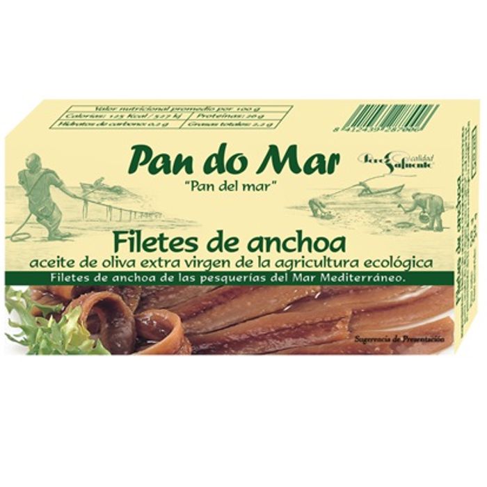 Anxoves en oli d'oliva V.E. 50g PAN DO MAR