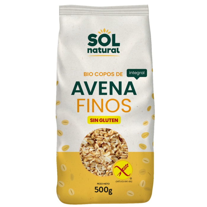 Flocs fins civada sense gluten 500g SOL NATURAL