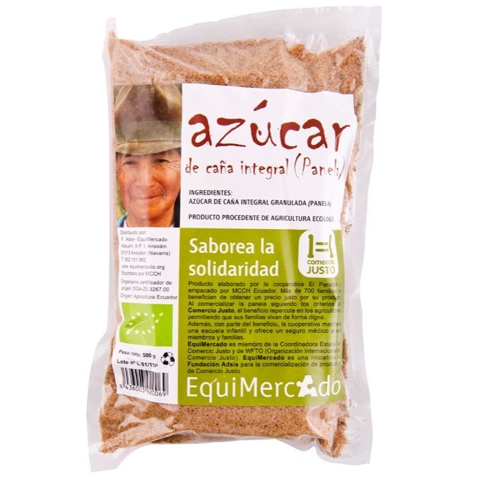 Sucre panela comerç just 500g EQUIMERCADO