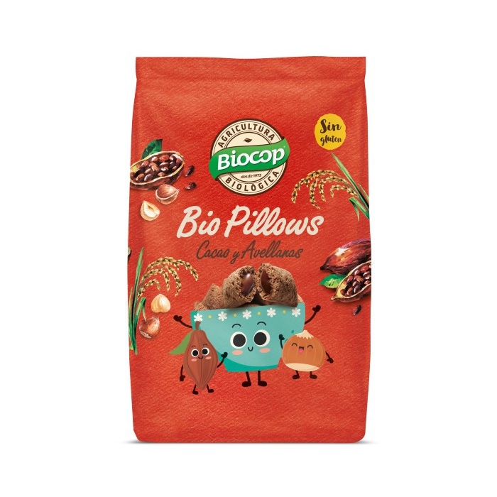 &quot;Bio Pillows&quot; cacau y avellanes 300g BIOCOP