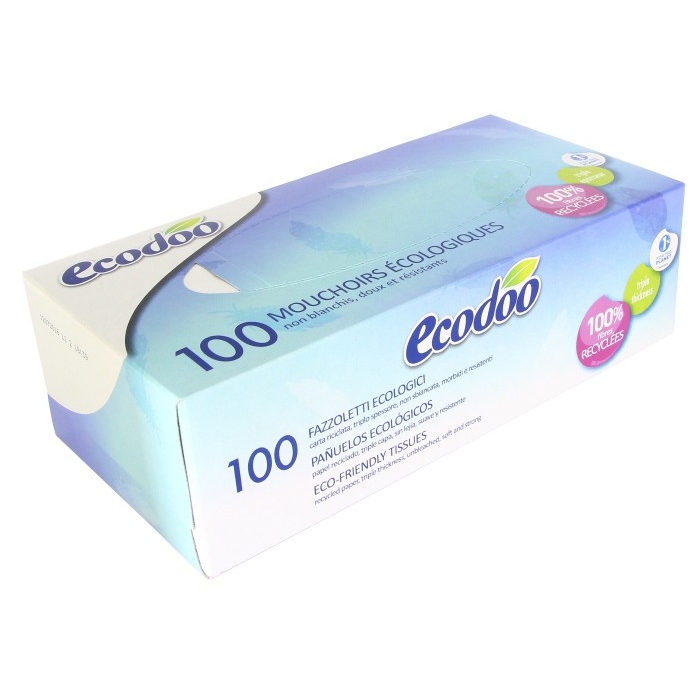 Paper facial 100un. ECODOO
