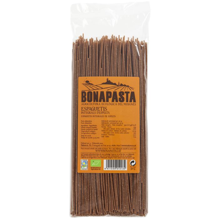Espaguetis integrals ESPELTA 500g BONAPASTA