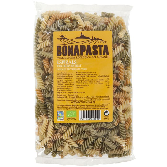 Espirals tricolor BLAT 500g BONAPASTA