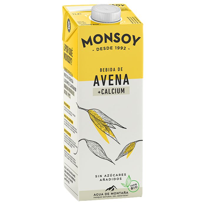 Beguda de civada CALCIUM 1l MONSOY