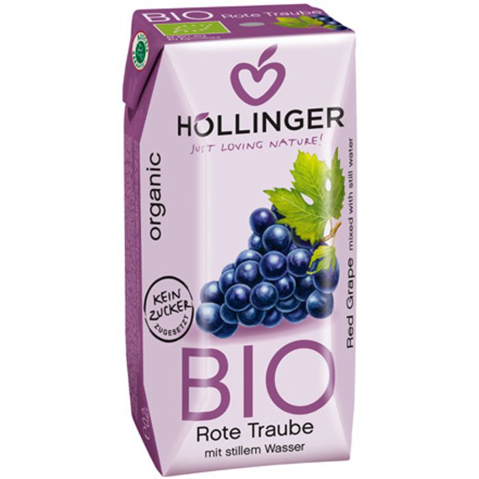 Suc raïm vermell 3x200ml Hollinger