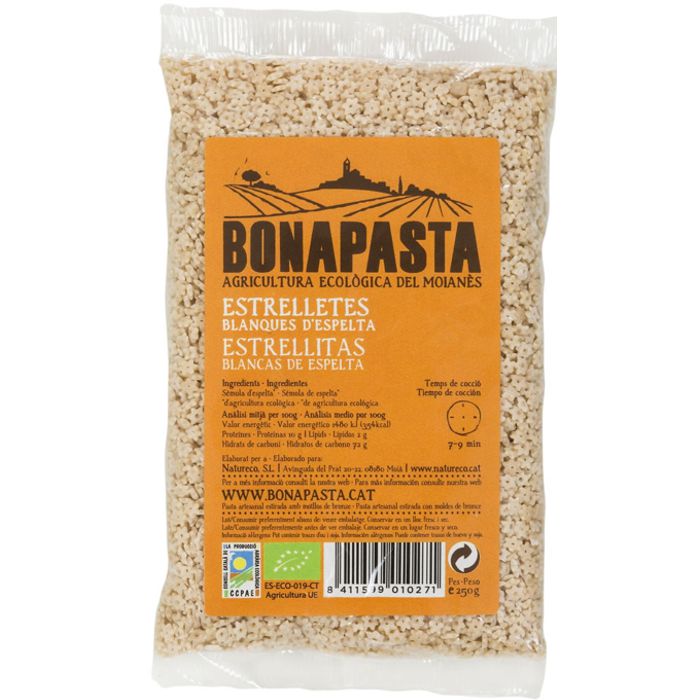 Estrelletes ESPELTA 250g BONAPASTA