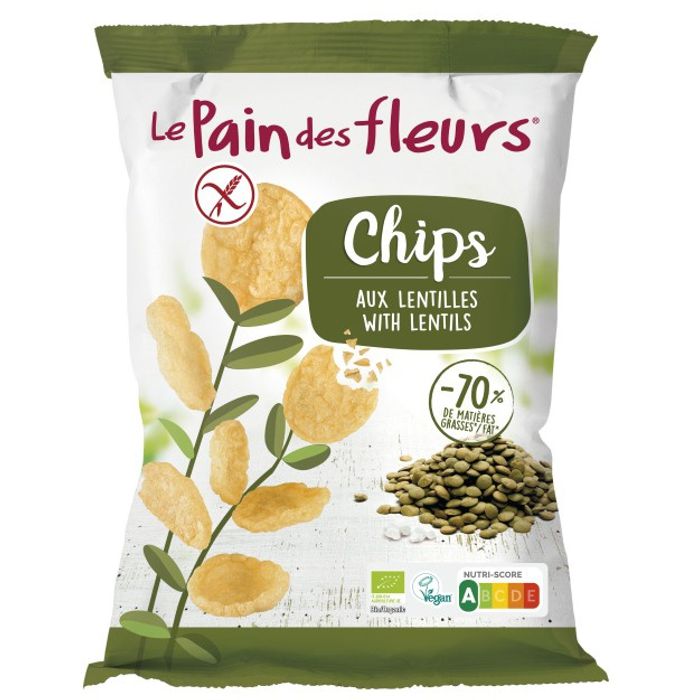 Xips de llenties s/gluten 50g P.FLEURS