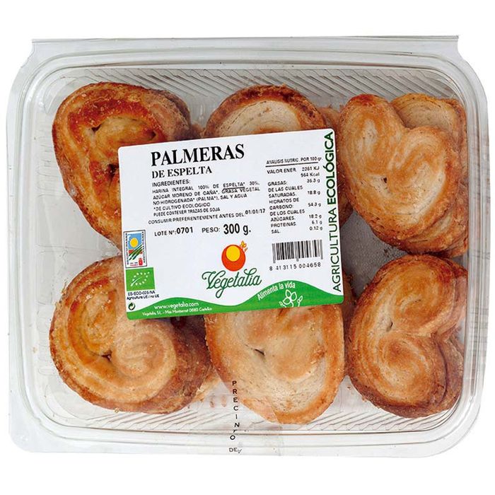 Palmeres d'espelta 300g VEGETALIA