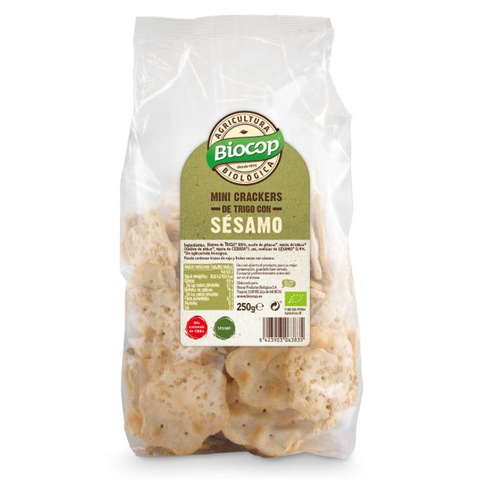Mini crackers blat-sèsam 250g BIOCOP