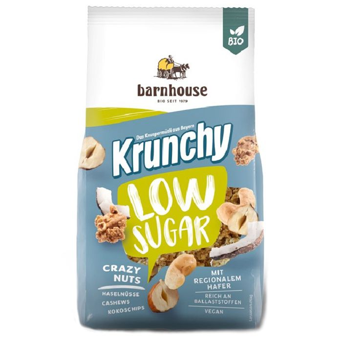 Cruixent baix.sucre fruita seca 375g BARNHOUSE