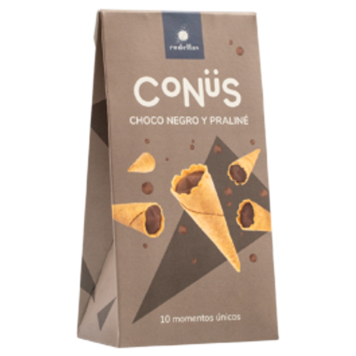 Conüs xoc.negre i praliné 70g RODELLAS