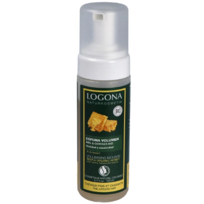 Escuma cabell VOLUM cervesa-mel 150ml LOGONA