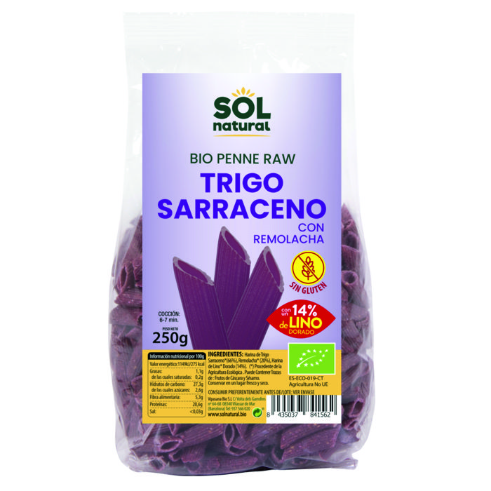 Macarrons sarraí-remolatxa 250g SOL NATURAL