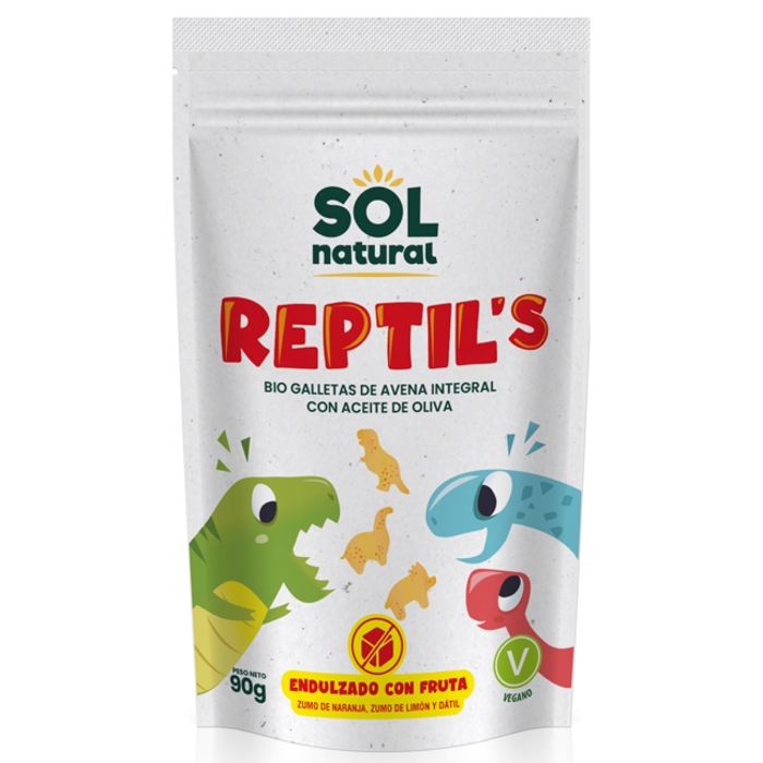 Galetes REPTIL's civada 90g SOL NATURAL