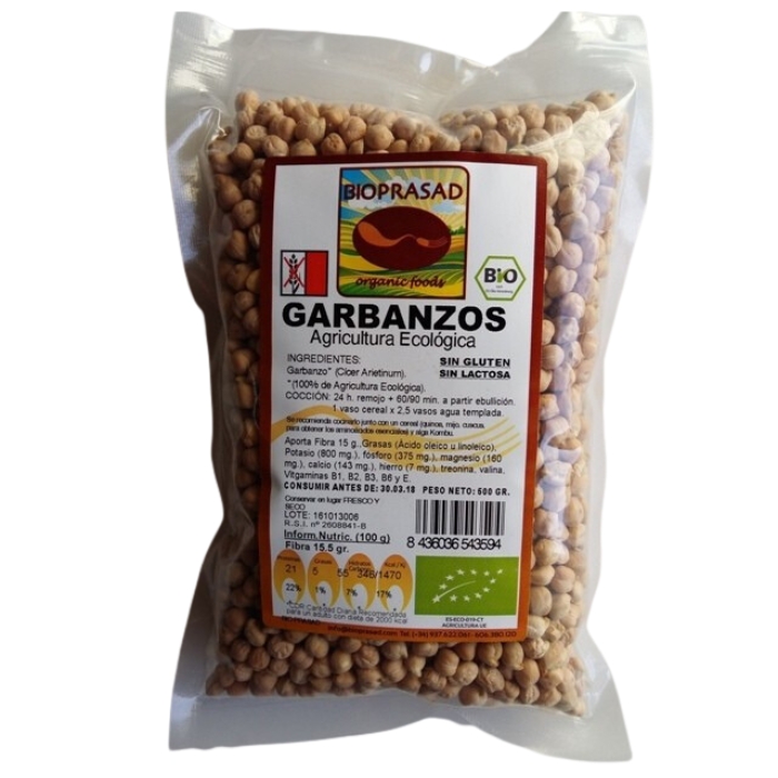 Cigró s/gluten 500g BIOPRASAD