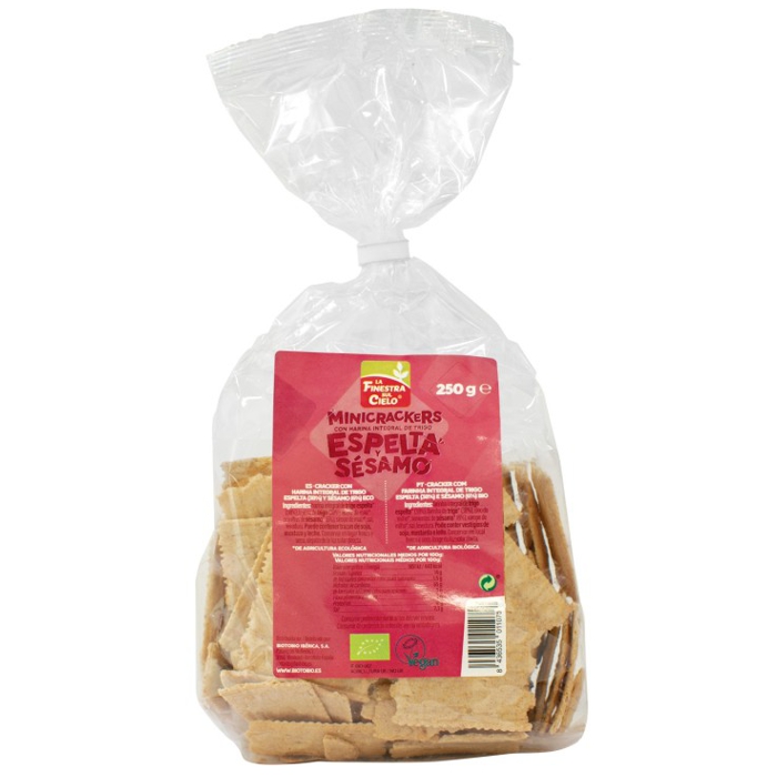 Crackers espelta int. i sèsam 250g FINESTRA