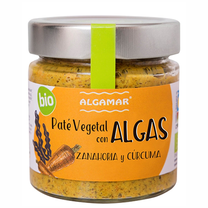 Paté algues, pastanaga i cúrcuma 180g ALGAMAR