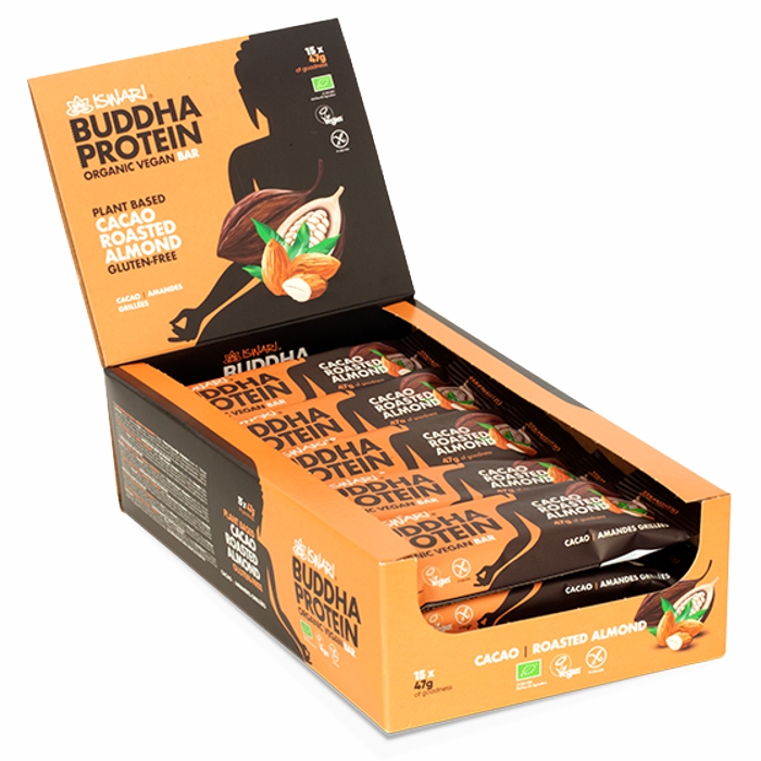 Barreta Buddha Protein Cacau, amet. 35g ISWARI