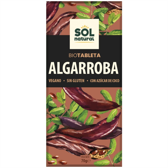 Xocolata de garrofa 70g SOL NATURAL