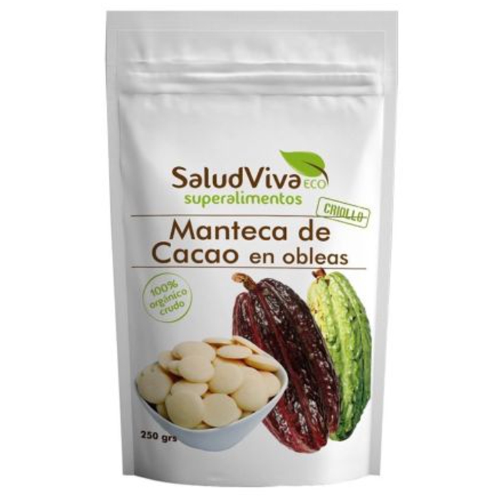 Oblees mantega cacau  250g SALUD VIVA