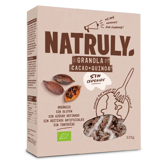 Granola cacau+quinoa 325g NATRULY