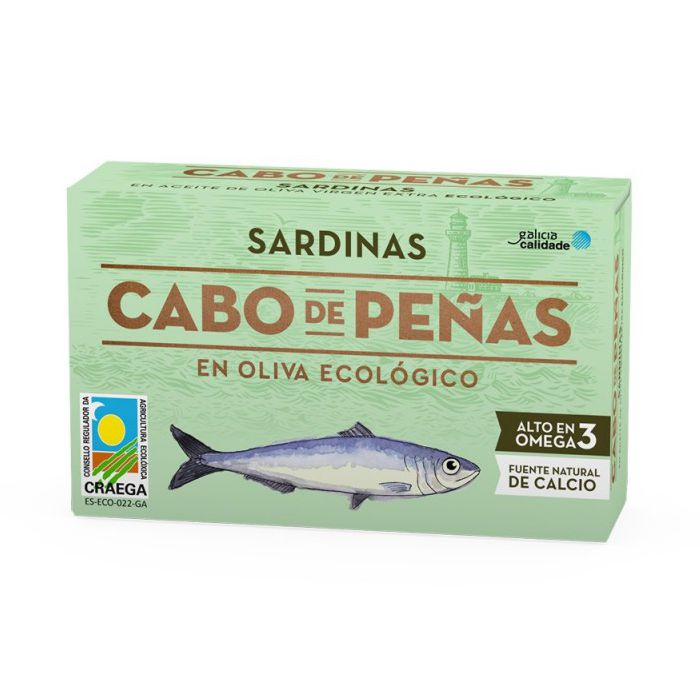 Sardines en oli d'oliva V.E. 120g CABO DE PEÑAS