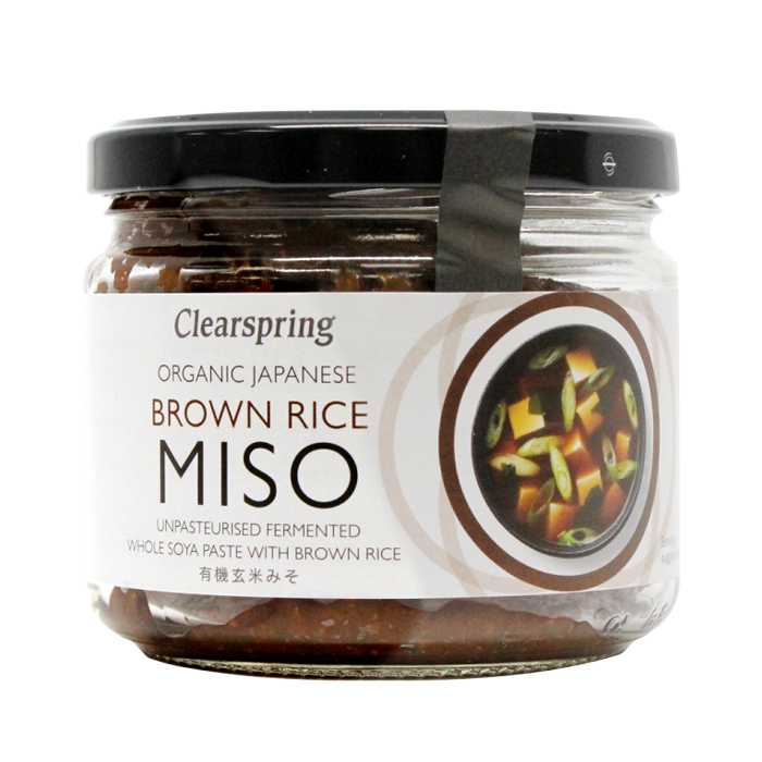Miso no pasteuritzat BROWN RICE 300g CLEARSPRING