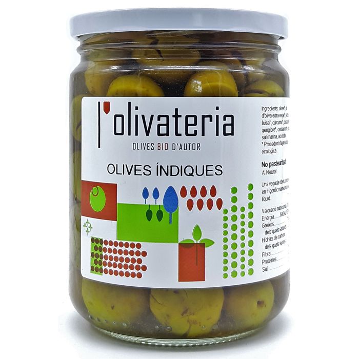 Olives ÍNDIQUES 435g L'OLIVATERIA