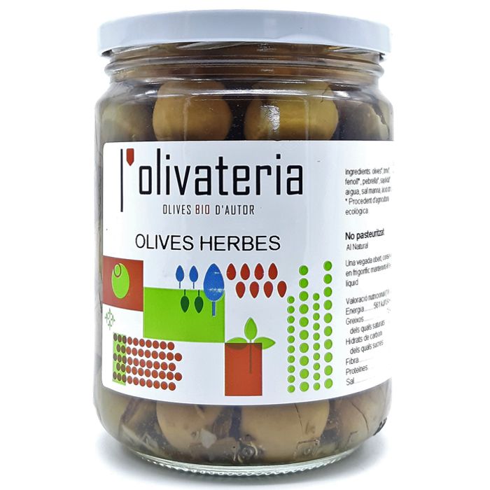 Olives HERBES 435g L'OLIVATERIA
