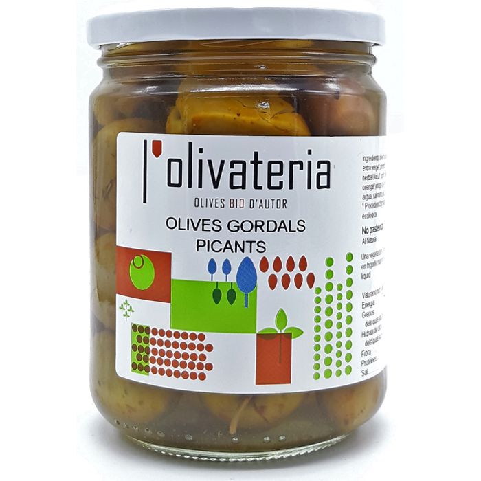 Olives GORDALS PICANTS 435g L'OLIVATERIA