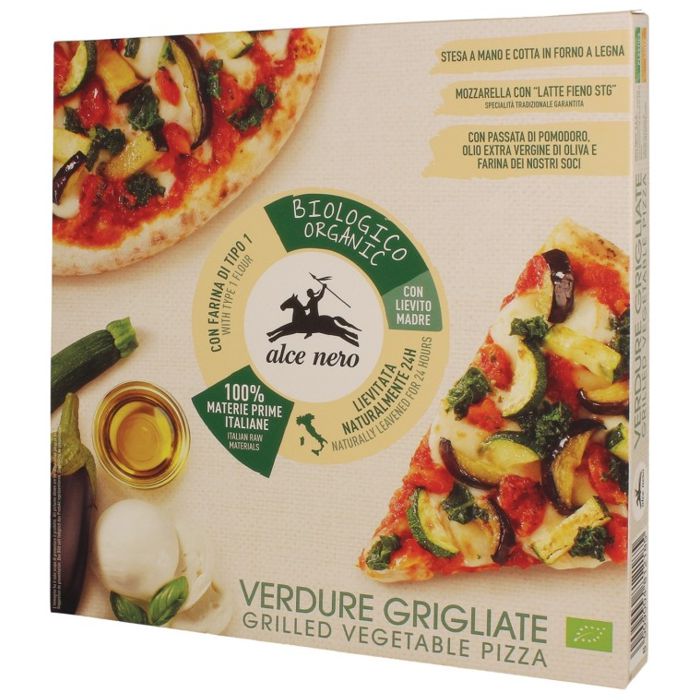 Pizza verdures a la planxa 410g ALCE NERO