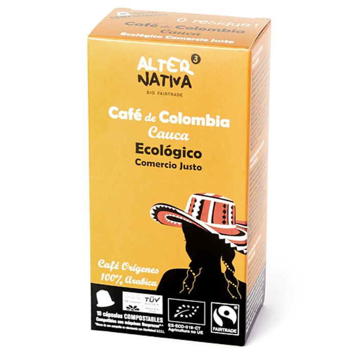 Cafè de Colòmbia 10 caps. compostables  ALTERNATIVA 3