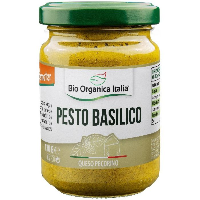 Pesto basílico PECORINO 130g B.O. ITALIA