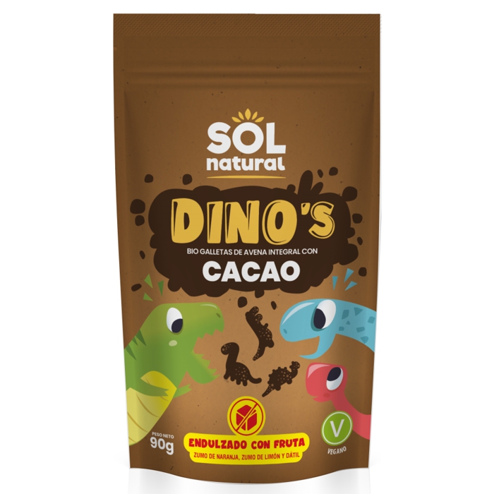 Galetes DINO's xocolata 90g SOL NATURAL